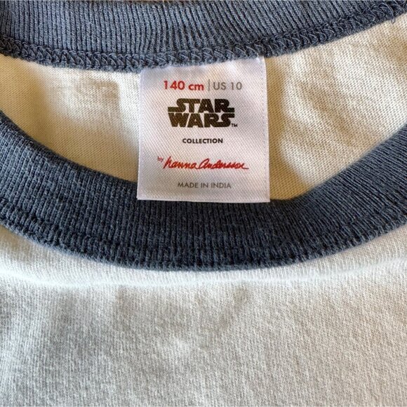HANNA ANDERSSON X STAR WARS Ahsoka Tano Girls T-shirt 10 140cm Ringer Tee - Picture 5 of 6